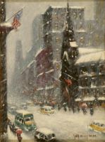 5th Ave at 56th Street in Winter, c. 1940